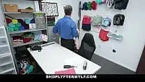 Big Natural Tits Red Head MILF Shoplifter Juicy Big Ass Fucked By Security Guard