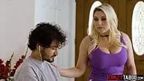 Sexy big tits MILF swallowed huge cock and enjoyed rough sex