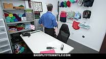 Big Natural Tits Red Head MILF Shoplifter Juicy Big Ass Fucked By Security Guard