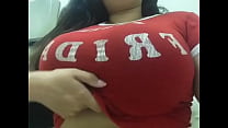 Sensual Titty Tease: Watch as Her Big Tits Drop